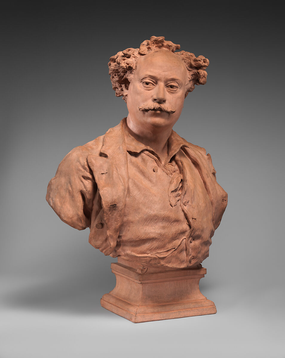 Alexandre Dumas fils, Jean-Baptiste Carpeaux (French, Valenciennes 1827–1875 Courbevoie), Cast terracotta, French
