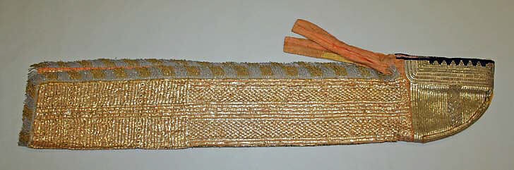 Wedding Ensemble, Metal wrapped thread, silk, cotton; embroidered