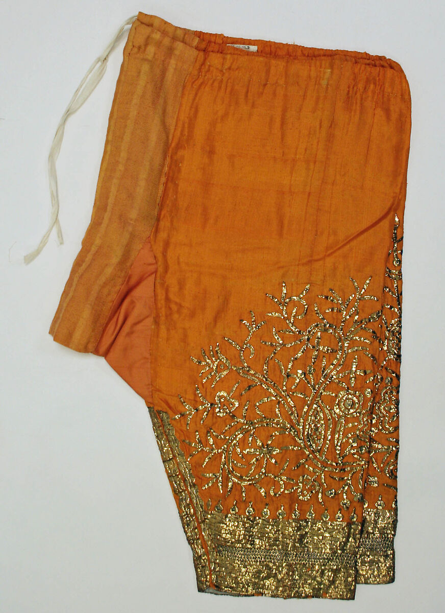 Wedding Ensemble, Metal wrapped thread, silk, cotton; embroidered