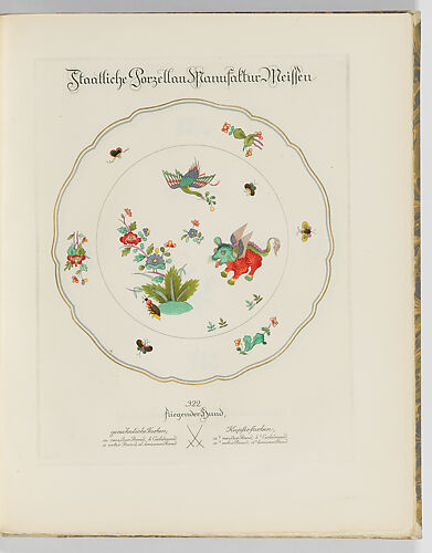 Sample Book of Asian-inspired Porcelain Patterns from the Staatliche Porzellan Manufaktur Meißen