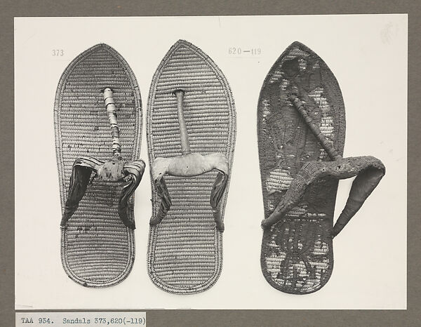 Harry Burton | Sandals | The Metropolitan Museum of Art