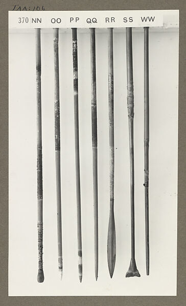 Bottom Sections of Arrows, Harry Burton (British (1879–1940)), Gelatin silver print from glass negative 
