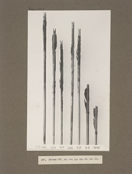 Top Sections of Arrows, Harry Burton (British (1879–1940)), Gelatin silver print from glass negative 