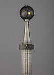"Athena" Sword and Scabbard, from Reflections - Dedication to the Goddess Series, Peter Johnsson (Swedish, b. 1965), Steel, iron, gold, silver, felt, linen, shellac, Swedish, Storvreta