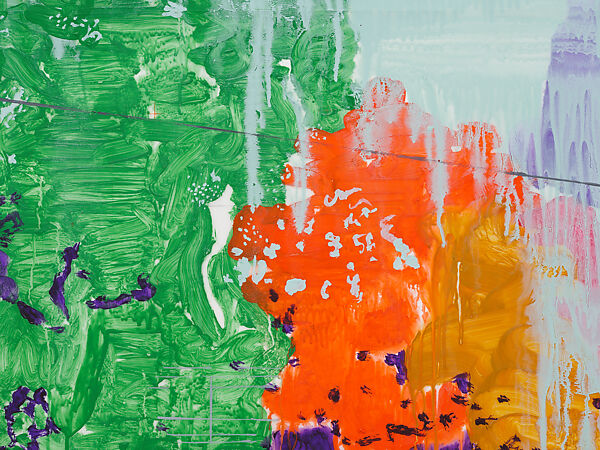 No Idling (Study), Hurvin Anderson (British, born Birmingham 1965), Acrylic paint with tape, over pencil on drafting film (synthetic polymer sheet)