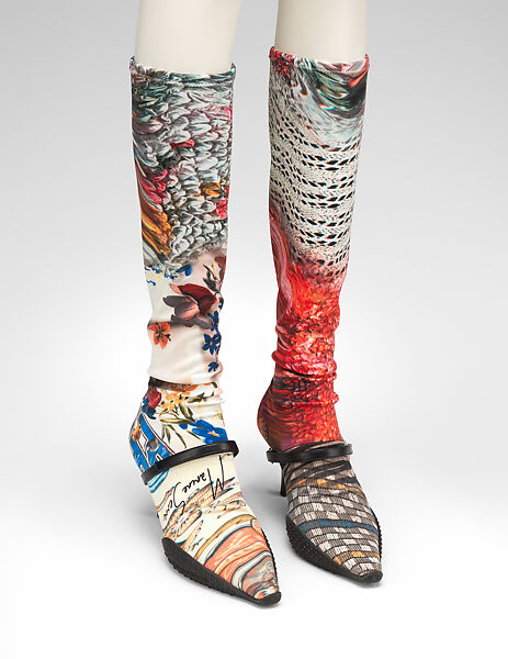 Ensemble, Marine Serre (French, founded 2018), synthetic; leather, French