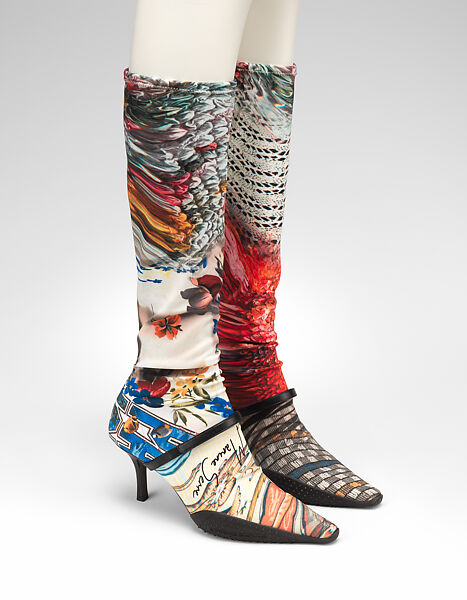 Ensemble, Marine Serre (French, founded 2018), synthetic; leather, French