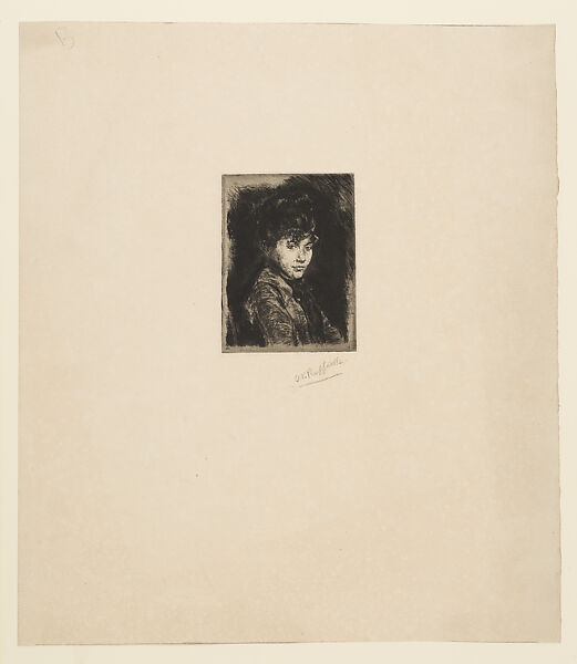 Madame Jean-François Raffaëlli, Jean-François Raffaëlli (French, Paris 1850–1924 Paris), Etching and drypoint; second state of two 