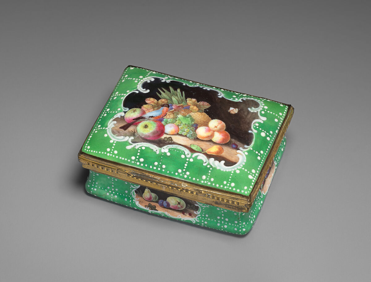 Snuffbox, Enamel on copper, British 