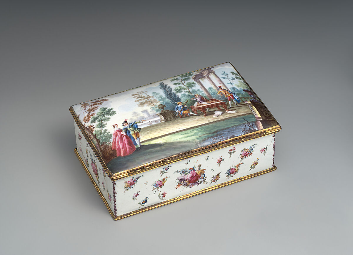 Casket, Enamel on copper, British 