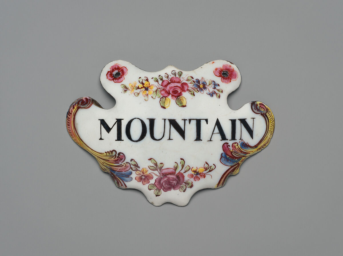 Three bottle tickets, Enamel on copper, British, possibly South Staffordshire, possibly Birmingham