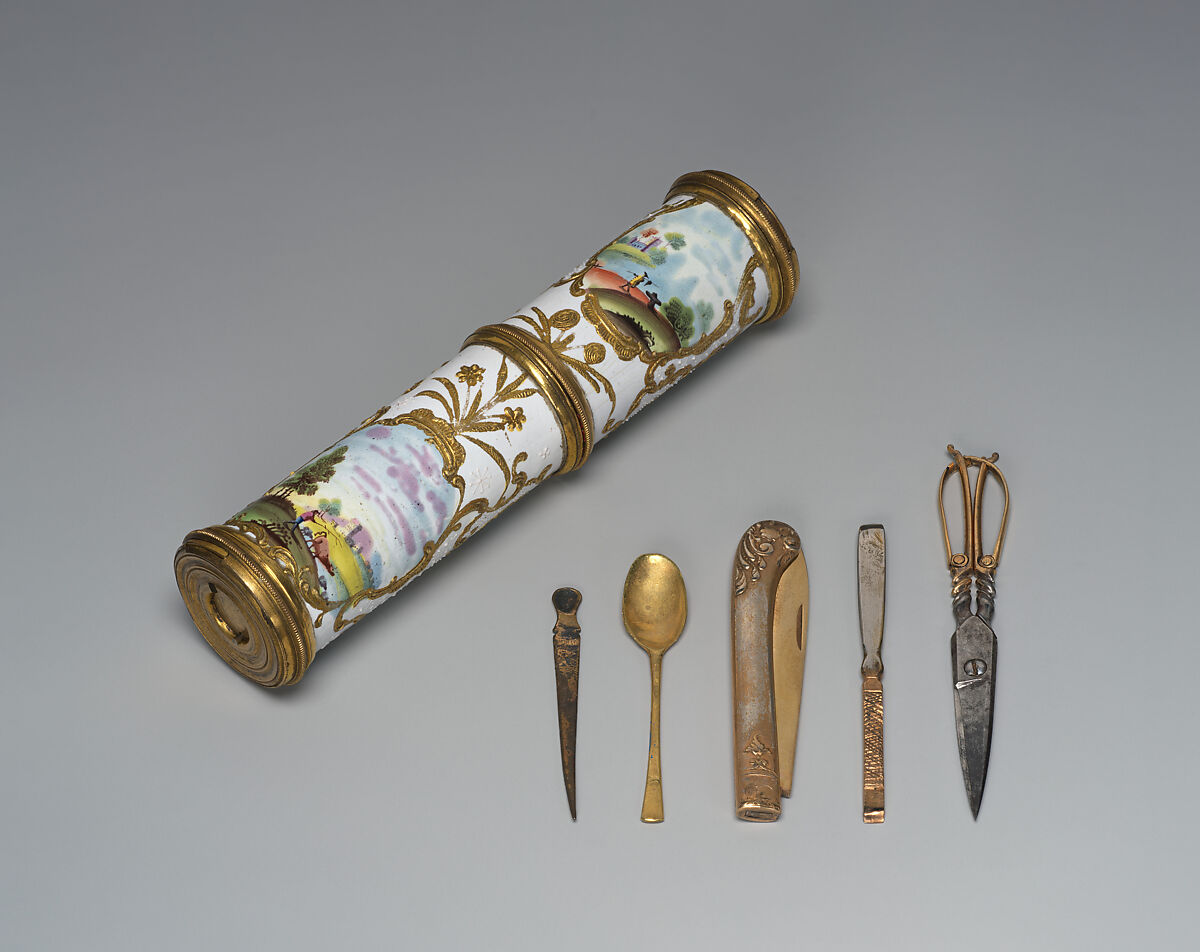 Nécessaire, Enamel on copper, British, South Staffordshire