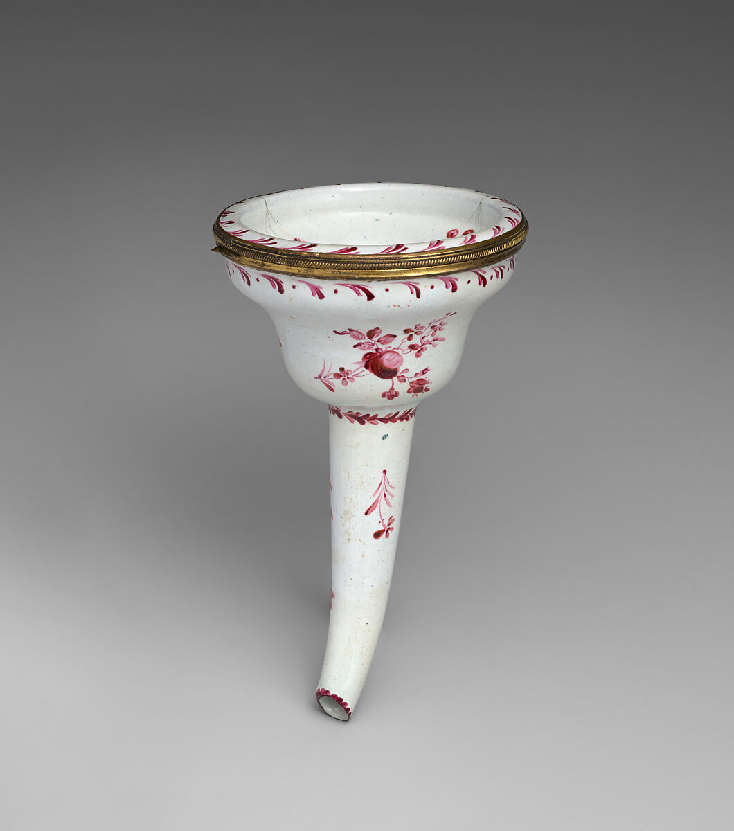 Funnel, Enamel on copper, British  