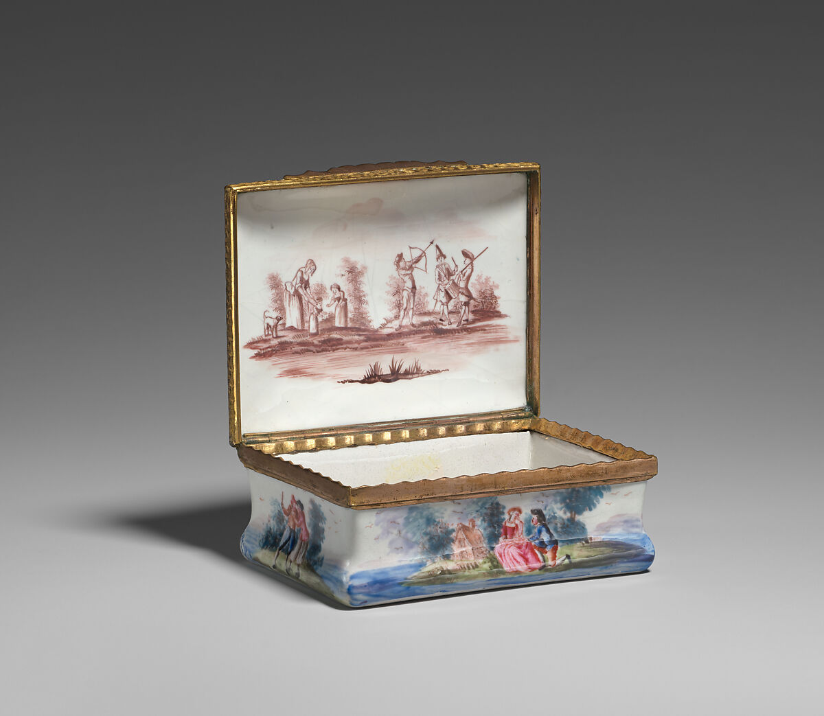 Fêtes Venitiennes, Robert Hancock (British, Burslem 1730–1817 Bristol), Enamel on copper, British, possibly Birmingham