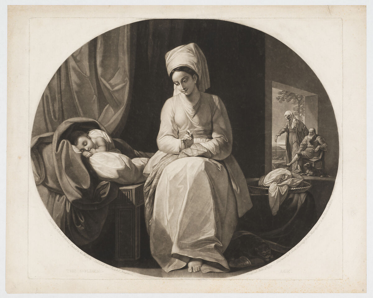 The Golden Age, Valentine Green (British, Salford 1739–1813 London), Mezzotint 