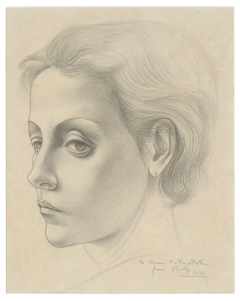 Musa, Philip Guston (American (born Canada), Montreal 1913–1980 Woodstock, New York), Pencil on paper 