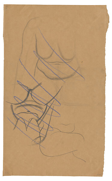 Nude, drawing one, Philip Guston (American (born Canada), Montreal 1913–1980 Woodstock, New York), Pencil on paper