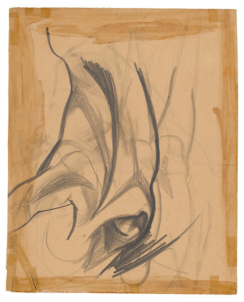 Study for Basketball Figure, Philip Guston (American (born Canada), Montreal 1913–1980 Woodstock, New York), Pencil on paper