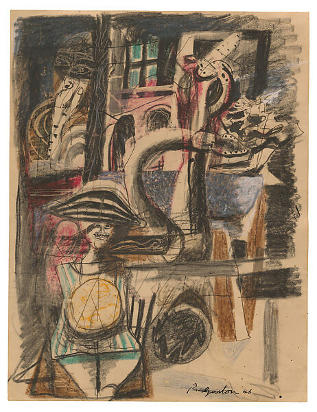 Untitled, Philip Guston (American (born Canada), Montreal 1913–1980 Woodstock, New York), Ink, pencil and crayon on paper 