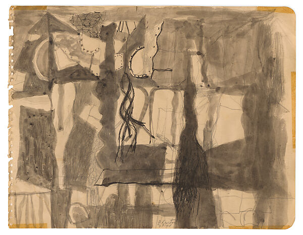 Untitled, Philip Guston (American (born Canada), Montreal 1913–1980 Woodstock, New York), Ink on paper 