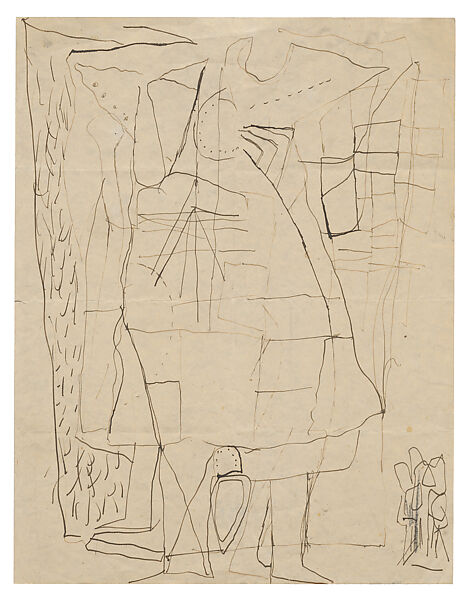 Untitled, Philip Guston (American (born Canada), Montreal 1913–1980 Woodstock, New York), Ink on paper 