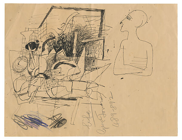 Untitled, Philip Guston (American (born Canada), Montreal 1913–1980 Woodstock, New York), Ink on paper 