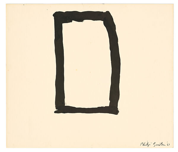 Untitled, Philip Guston (American (born Canada), Montreal 1913–1980 Woodstock, New York), Ink on paper 