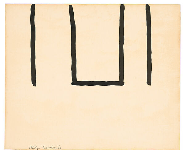 Untitled, Philip Guston (American (born Canada), Montreal 1913–1980 Woodstock, New York), Ink on paper 