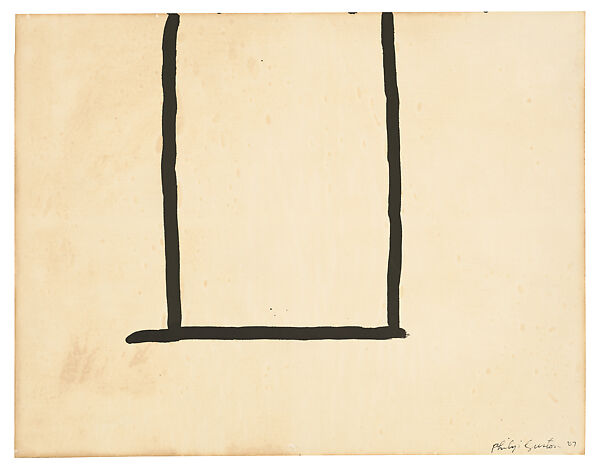 Untitled, Philip Guston (American (born Canada), Montreal 1913–1980 Woodstock, New York), Ink on paper 