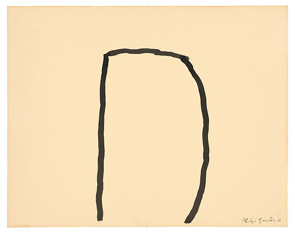 Untitled, Philip Guston (American (born Canada), Montreal 1913–1980 Woodstock, New York), Ink on paper 