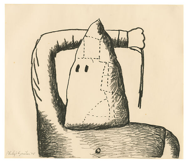 Untitled, Philip Guston (American (born Canada), Montreal 1913–1980 Woodstock, New York), Charcoal on paper 