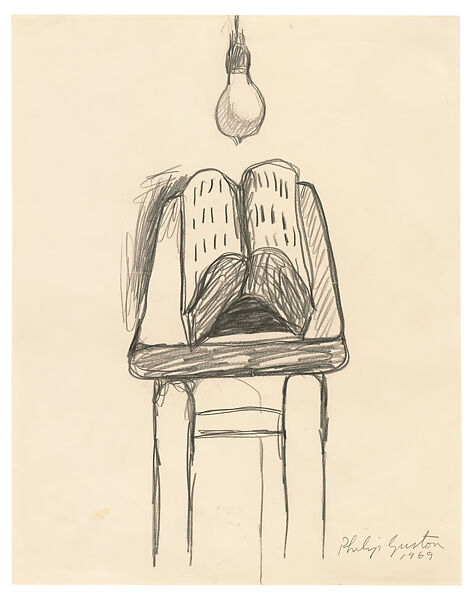 Untitled, Philip Guston (American (born Canada), Montreal 1913–1980 Woodstock, New York), Pencil on paper 