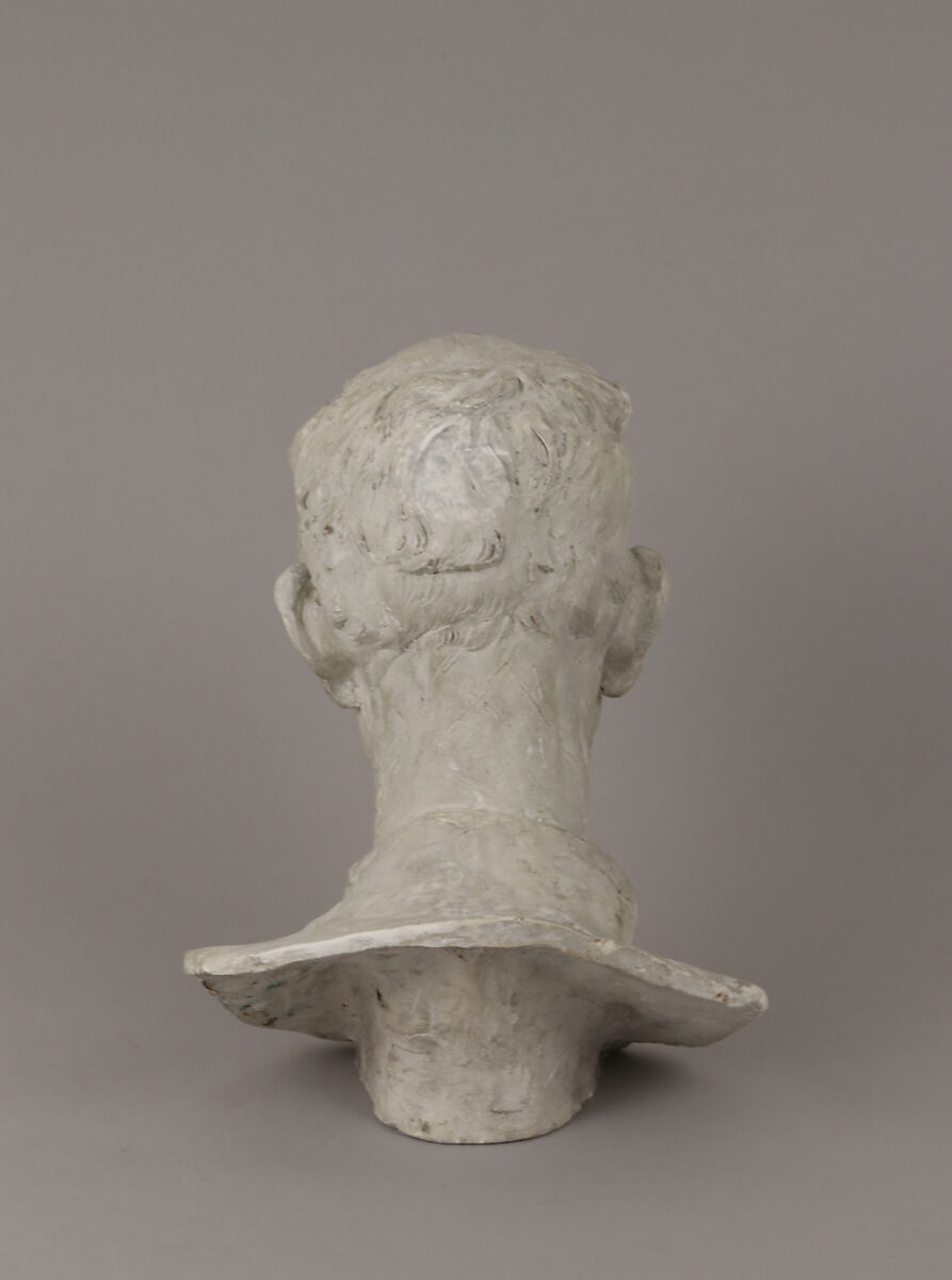 Head of a Peasant (Tête de paysan), Aimé-Jules Dalou (French, Paris 1838–1902 Paris), Plaster, French, Paris