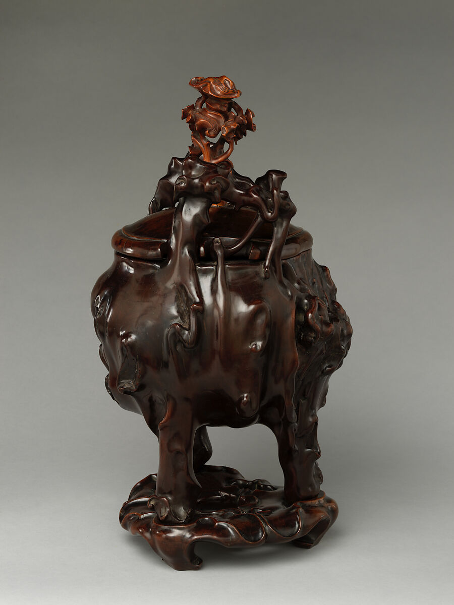 Incense burner, Rootwood, boxwood, and rosewood, China