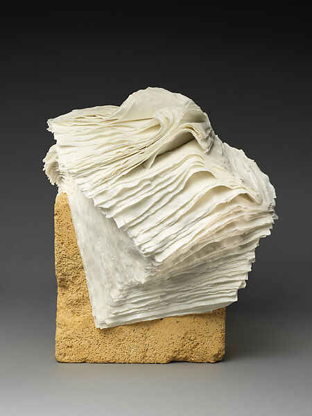 Paper Med No.18, Su Xianzhong (Chinese, born 1968), White porcelain, kiln brick, China
