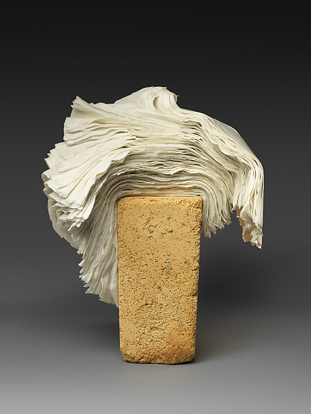 Paper Med No.18, Su Xianzhong (Chinese, born 1968), White porcelain, kiln brick, China