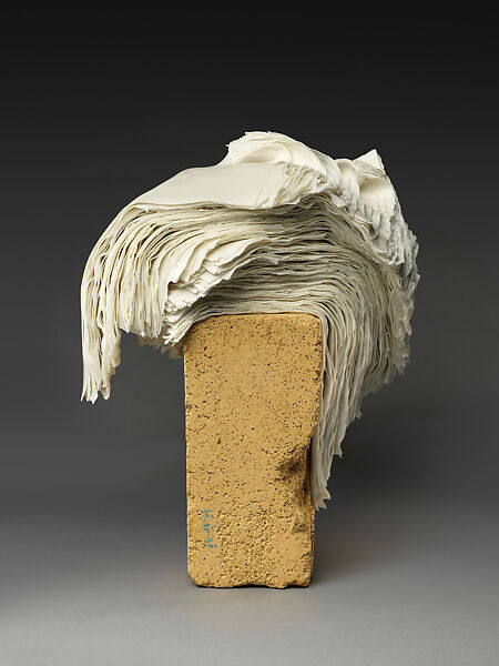 Paper Med No.18, Su Xianzhong (Chinese, born 1968), White porcelain, kiln brick, China