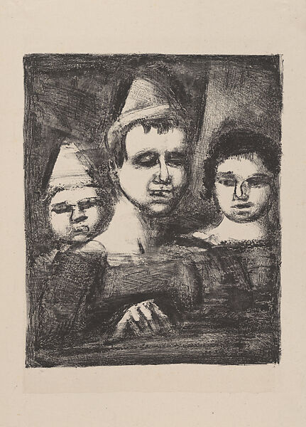 Le Trio, Georges Rouault (French, Paris 1871–1958 Paris), Lithograph 