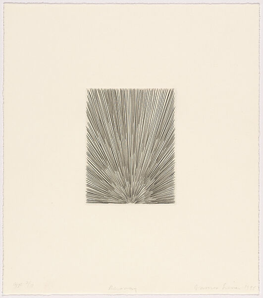 Recovery, James Siena (American, born Oceanside, California, 1957), Engraving 