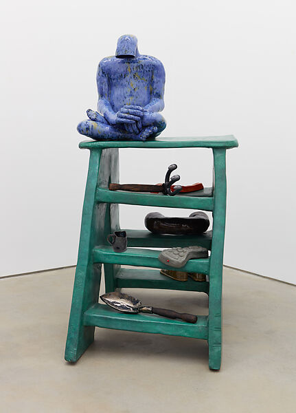 Tools, Woody De Othello (American, born Miami 1991), Bronze, glazed ceramic and wood 