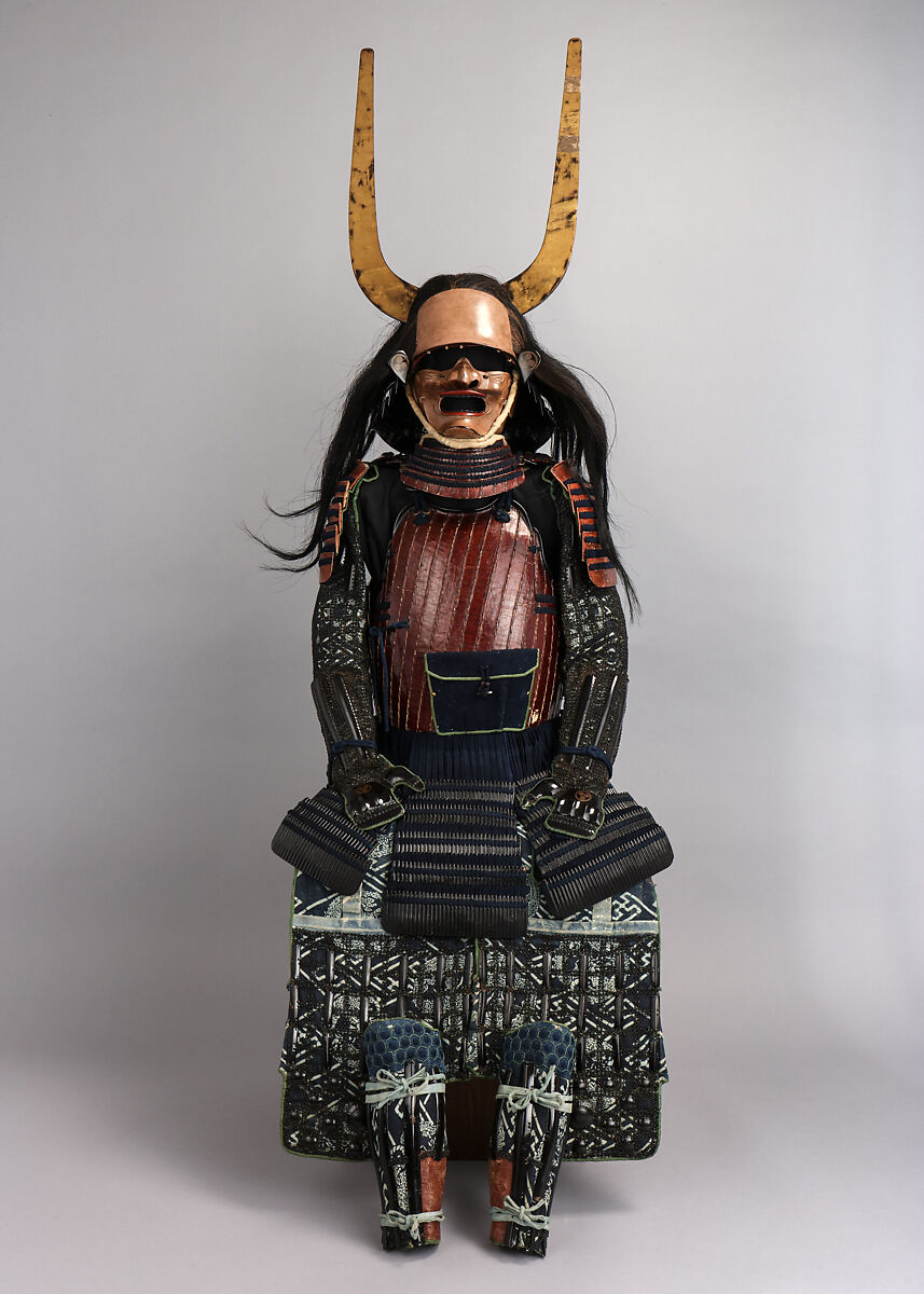 Armor (<i>Nimai-Dō Gusoku</i>) with Box, Iron, leather, lacquer, textile, wood, yak hair, boar bristle, hemp, Japanese 