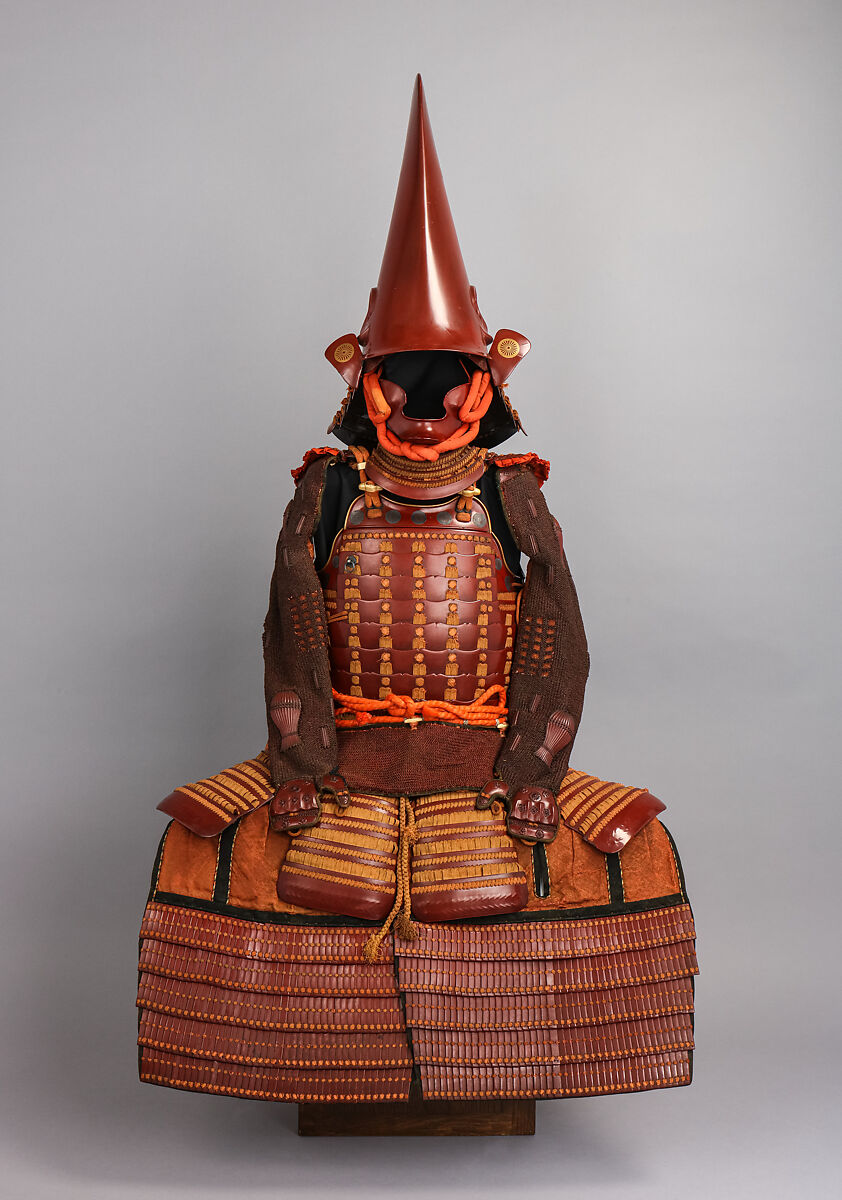 Armor (<i>Nimai-Dō Gusoku</i>) with Box, Iron, leather, lacquer, textile, wood, Japanese 
