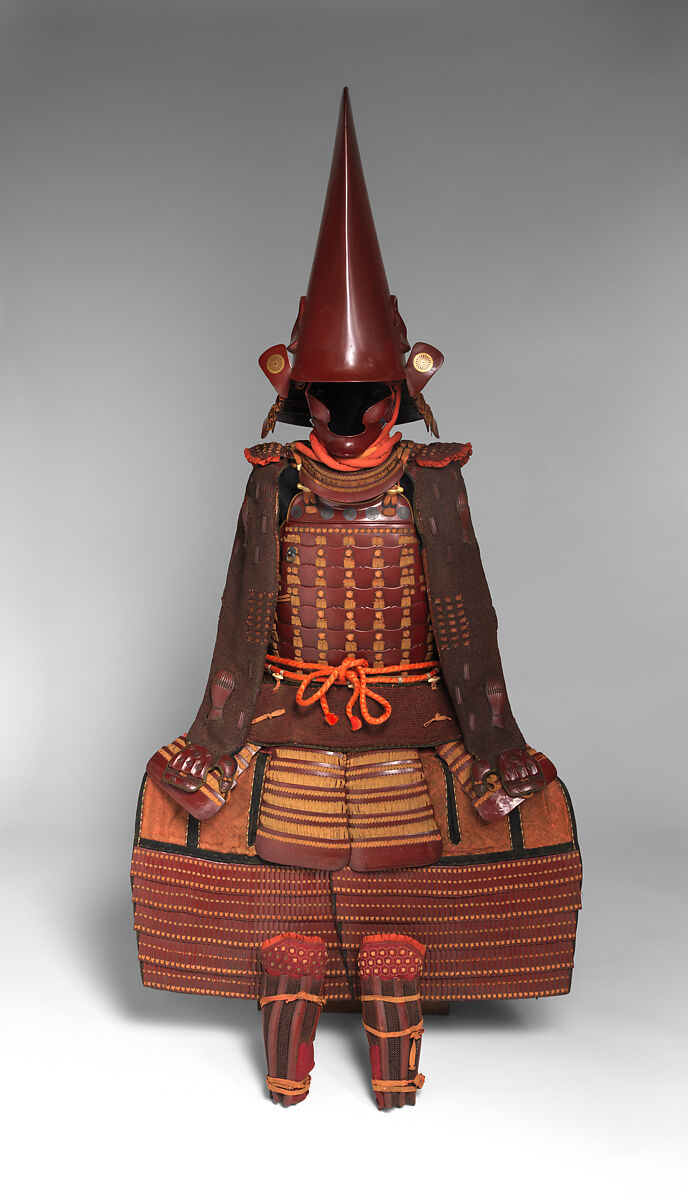 Armor (<i>Nimai-Dō Gusoku</i>) with Box, Iron, leather, lacquer, textile, wood, Japanese