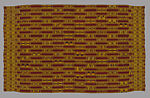Royal man's kente (prestige cloth), Asante-Akan artist, Silk, dye, Asante-Akan