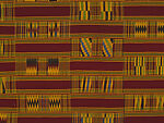 Royal man's kente (prestige cloth), Asante-Akan artist, Silk, dye, Asante-Akan