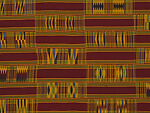 Royal man's kente (prestige cloth), Asante-Akan artist, Silk, dye, Asante-Akan