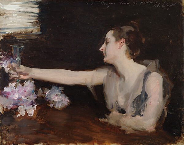 Madame Gautreau Drinking a Toast