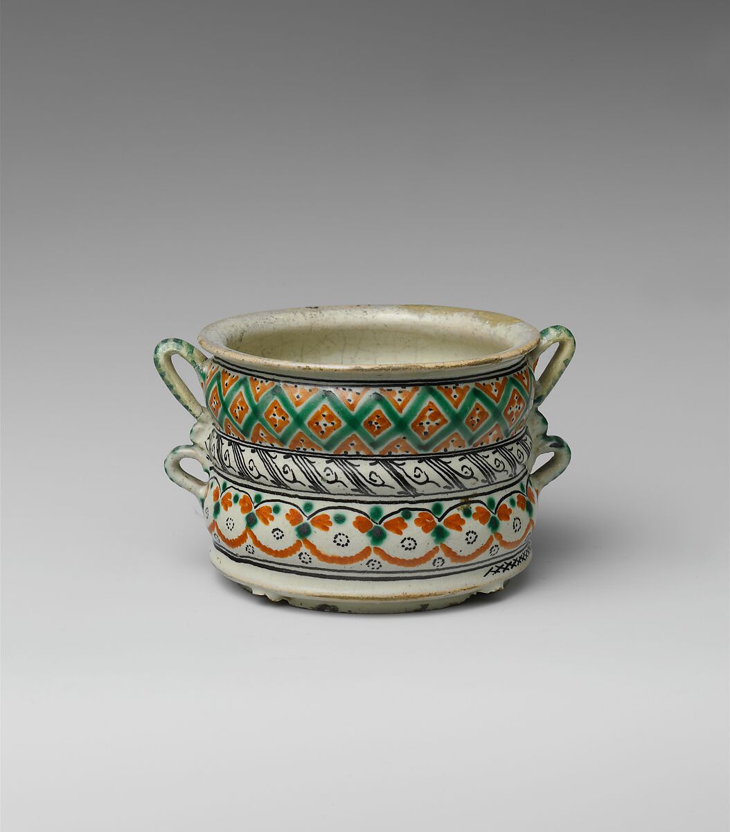Cup, Tin-glazed earthenware, Mexican 
