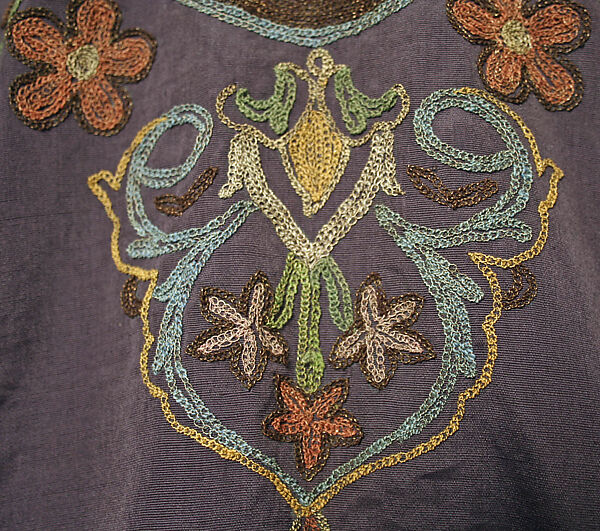 Ensemble, Metal wrapped thread; embroidered