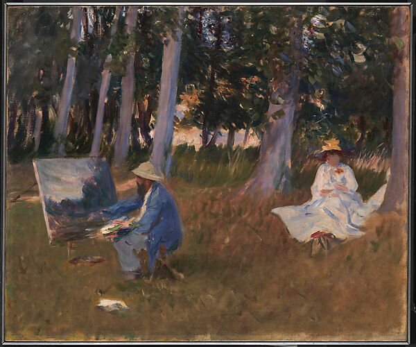 Claude Monet, painting, by the edge of a wood